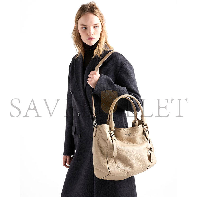 PRADA LARGE LEATHER TOTE BAG 1BG602 (38*32*14cm)